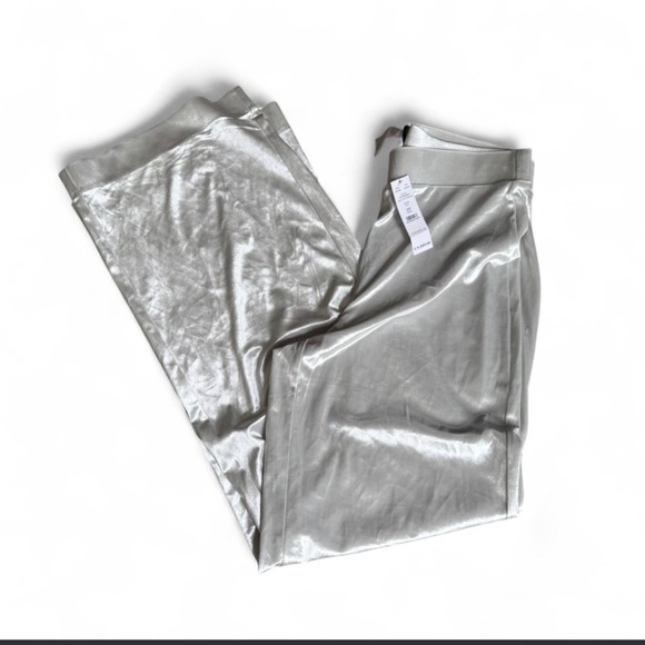 White House black market velvet wide leg pants size large NWT - Picture 2 of 3